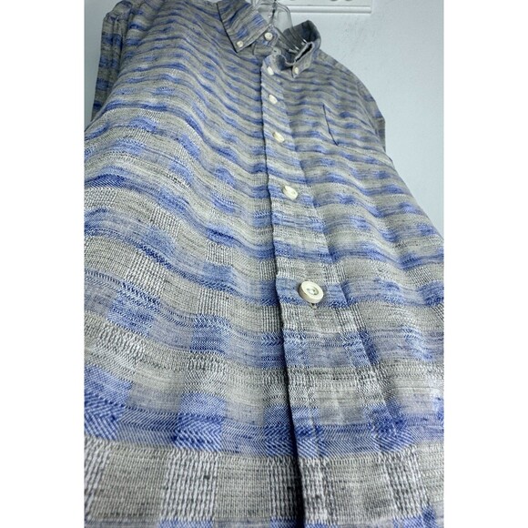 ROWM Shirt Mens XL Casual Pocket Button Down Short Sleeve Lot of 2 plaid - Picture 9 of 16